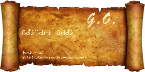 Gödri Odó névjegykártya